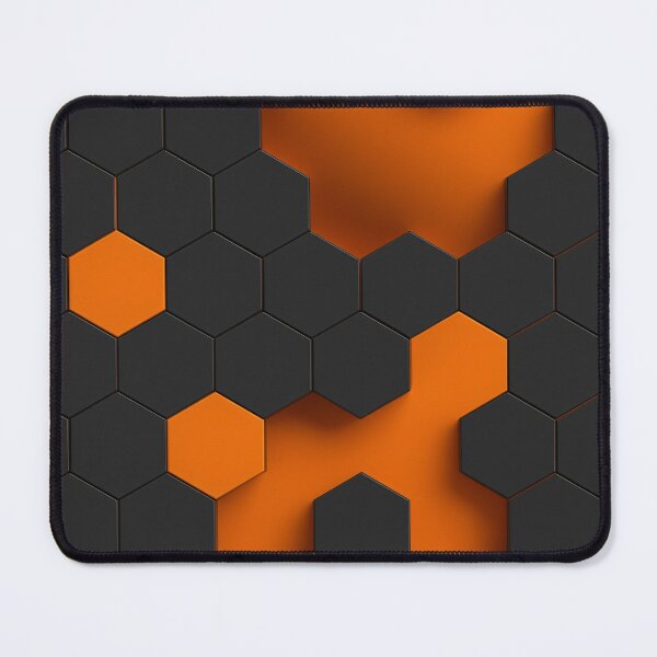 Item preview, Orange Hex Glow designed and sold by Kaleidoscope Print.