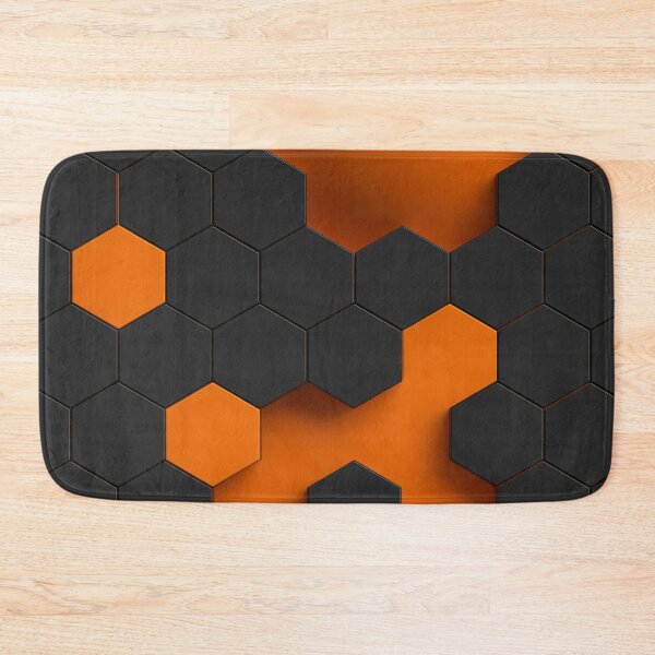 Item preview, Orange Hex Glow designed and sold by Kaleidoscope Print.