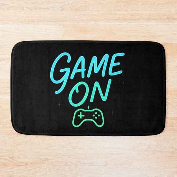 Item preview, Game On Neon Design – Green & Blue Glow Typography with Controller for Gamers, Stickers & Apparel designed and sold by DailyVibesCo.
