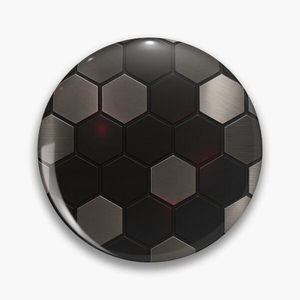 Item preview, Metallic Hex Glow designed and sold by Kaleidoscope Print.