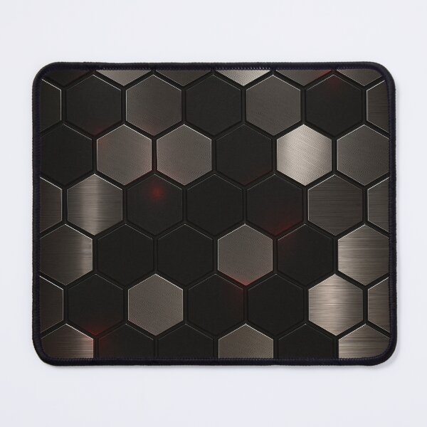Item preview, Metallic Hex Glow designed and sold by Kaleidoscope Print.