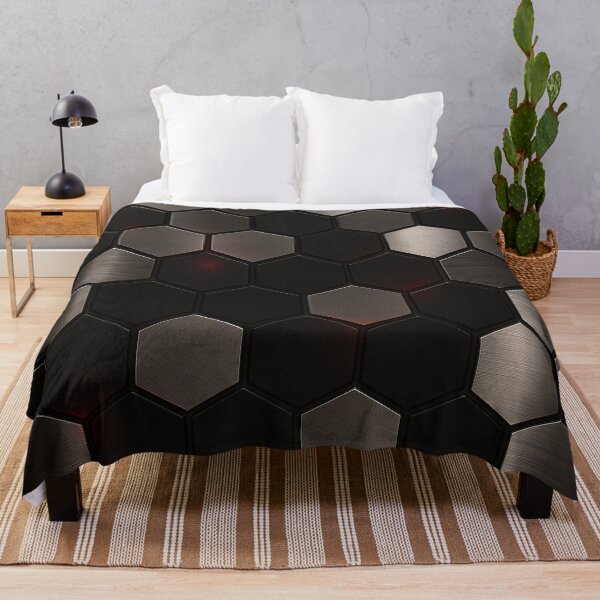 Item preview, Metallic Hex Glow designed and sold by Kaleidoscope Print.
