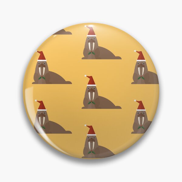 Item preview, Christmas walruses on yellow designed and sold by reneesillus.