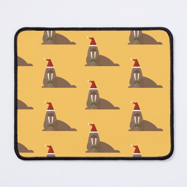 Item preview, Christmas walruses on yellow designed and sold by reneesillus.