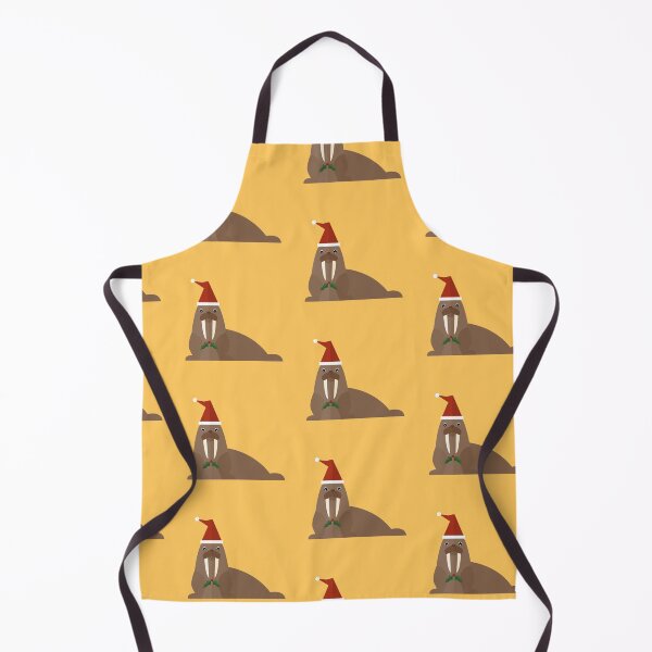 Item preview, Christmas walruses on yellow designed and sold by reneesillus.