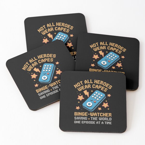 Item preview, Binge-Watcher LED Clock Hero Graphic Print designed and sold by JonBarnes22.