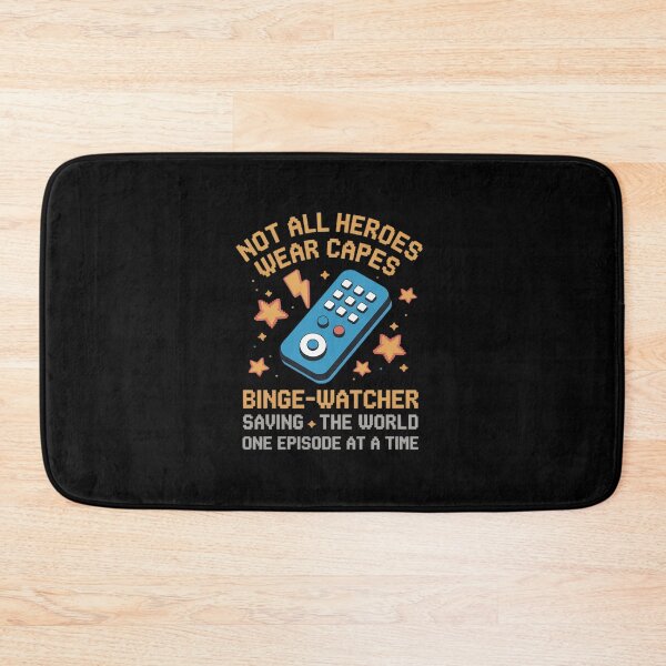 Item preview, Binge-Watcher LED Clock Hero Graphic Print designed and sold by JonBarnes22.