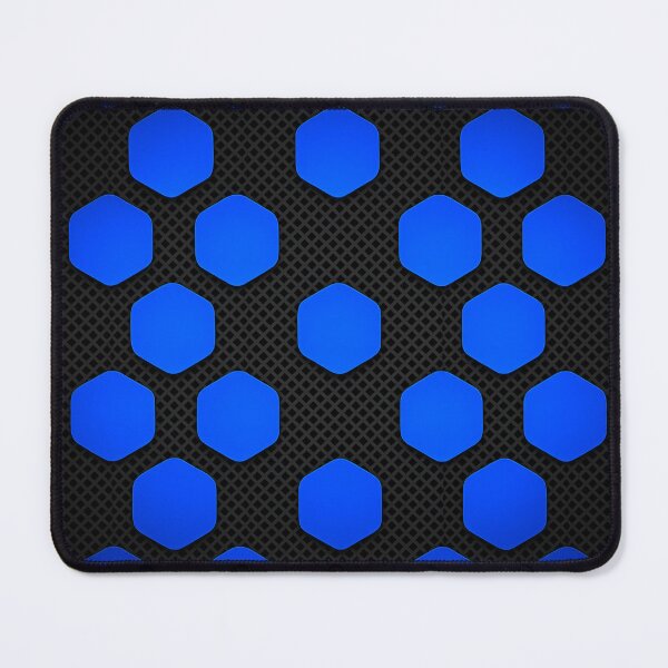 Item preview, Blue Hexagon Grid designed and sold by Kaleidoscope Print.