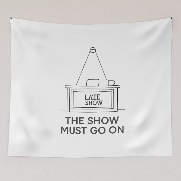 Item preview, The Late Show The Empty Stage The Show Must Go On designed and sold by Vincentouvier.