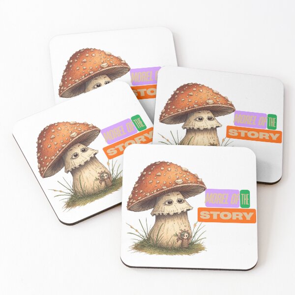 Item preview, Morel of the Story – Cute Mushroom Friends Cartoon Design designed and sold by FindYouByZ.