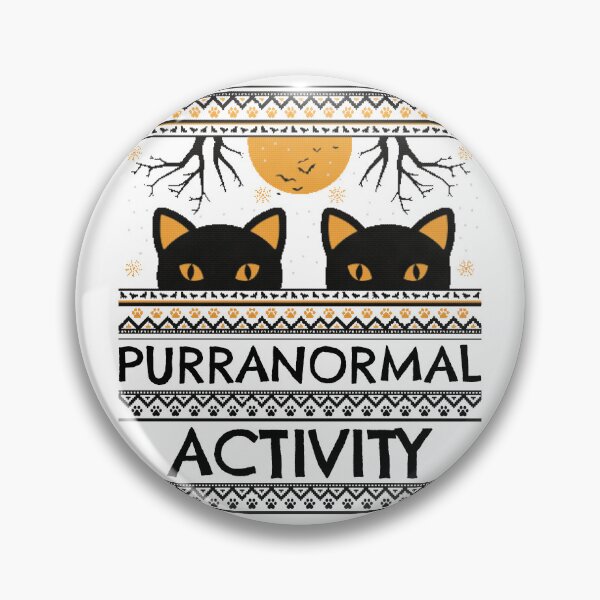 Item preview, Purranormal Activity Halloween Black Cat designed and sold by TheGeekyGiraffe.
