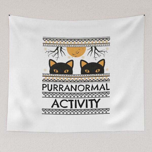 Item preview, Purranormal Activity Halloween Black Cat designed and sold by TheGeekyGiraffe.