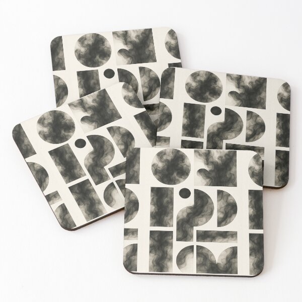 Item preview, Smoke in Geometric Forms – Abstract Minimalist Design designed and sold by Zenvo.