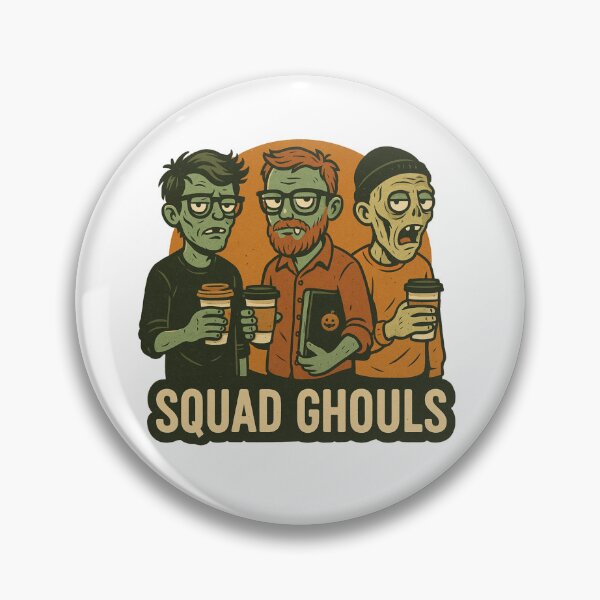Item preview, Squad Ghouls – Funny Hipster Zombie Halloween Design designed and sold by CanvasFox.