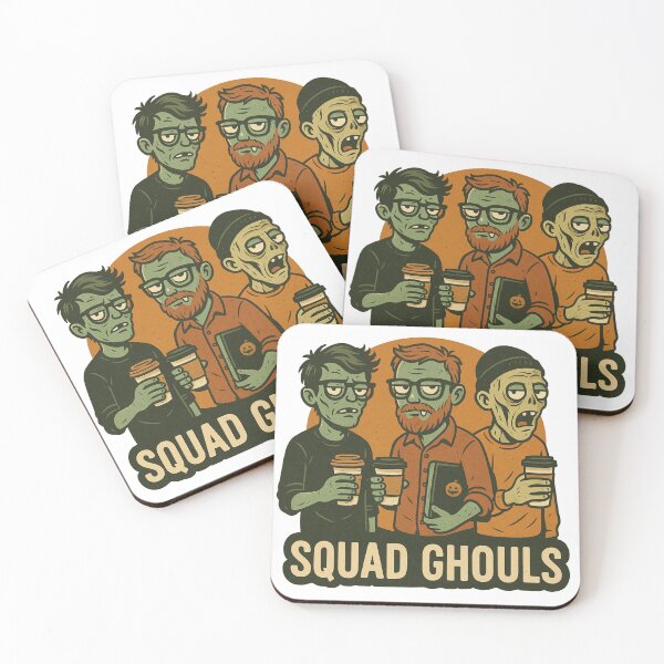 Item preview, Squad Ghouls – Funny Hipster Zombie Halloween Design designed and sold by CanvasFox.