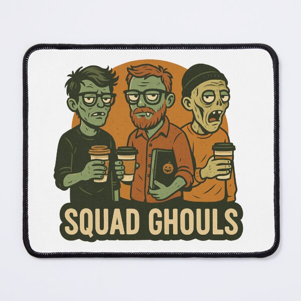 Item preview, Squad Ghouls – Funny Hipster Zombie Halloween Design designed and sold by CanvasFox.