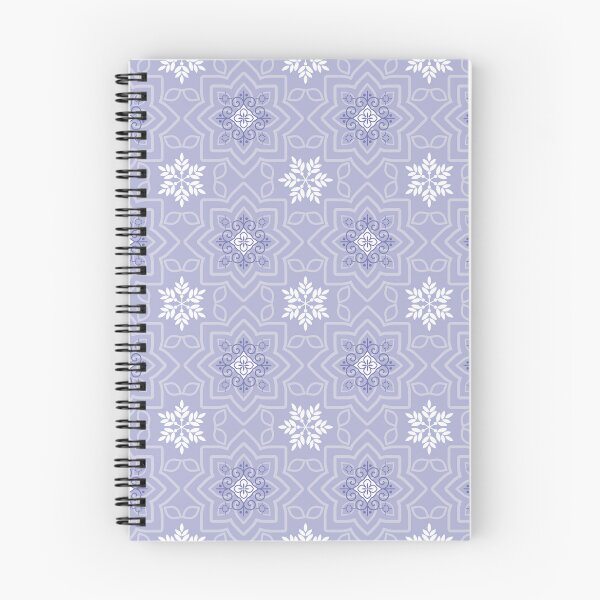 Item preview, Patrón floral sin costuras de copos de nieve morados designed and sold by Alynek-Design.