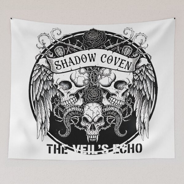 Item preview, Shadow Coven – The Veil’s Echo Gothic Skull Occult Artwork designed and sold by TamikaHuta.
