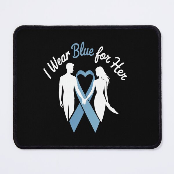 Item preview, Blue Ribbon I Wear Blue for Her Wife Awareness Support designed and sold by JulienAureo.
