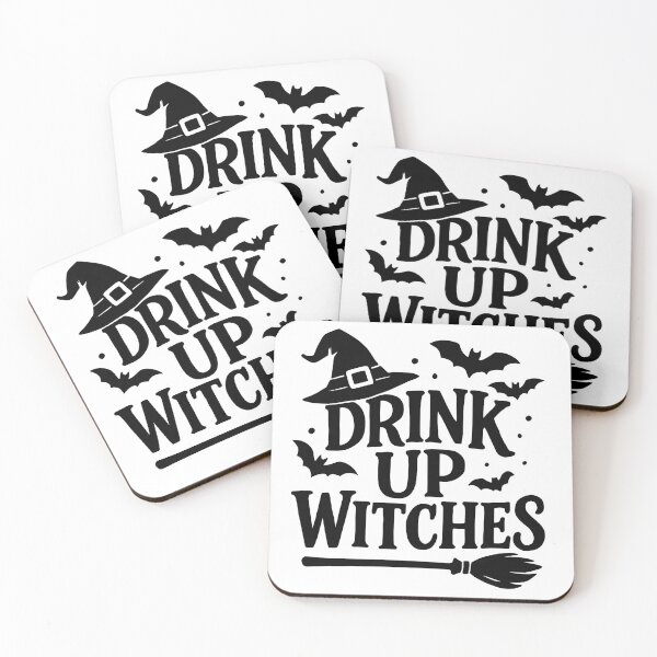 Item preview, Drink Up Witches – Fun Halloween Autumn Print designed and sold by GoxyVision.