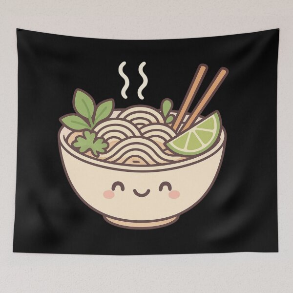 Item preview, Vietnamese Food - kawaii pho soup designed and sold by DamioPolArt.