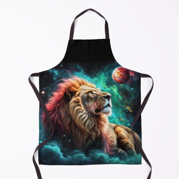 Item preview, Celestial Lion – Regal Guardian of the Nebula Skies designed and sold by KingCuppaDigitalArt.