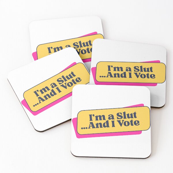 Item preview, I’m a Slut and I Vote designed and sold by UNK-Fatigues.