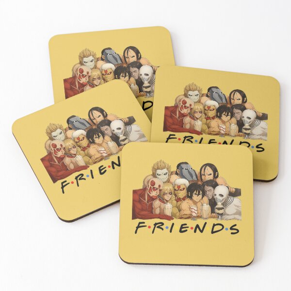 Artikelvorschau, Attack on Titan „FRIENDS“ Titans Mashup entworfen und verkauft von SnapLabDesigns.