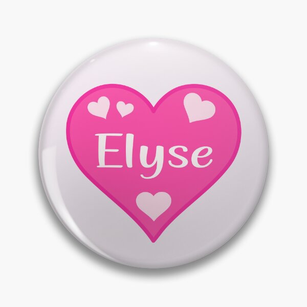 Item preview, Elyse Name Pink Heart  designed and sold by Jeallan Designs.