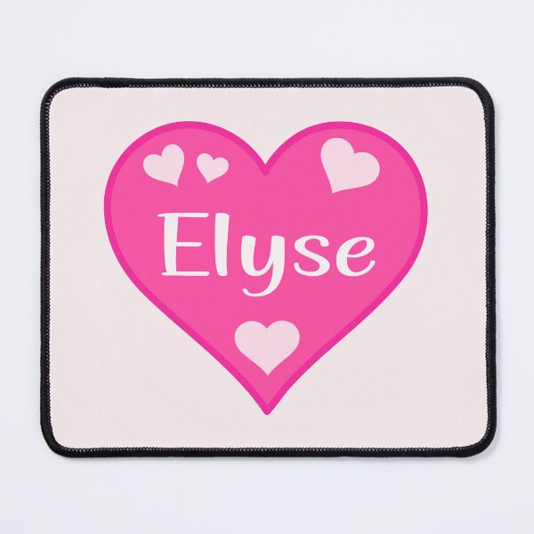 Item preview, Elyse Name Pink Heart  designed and sold by Jeallan Designs.