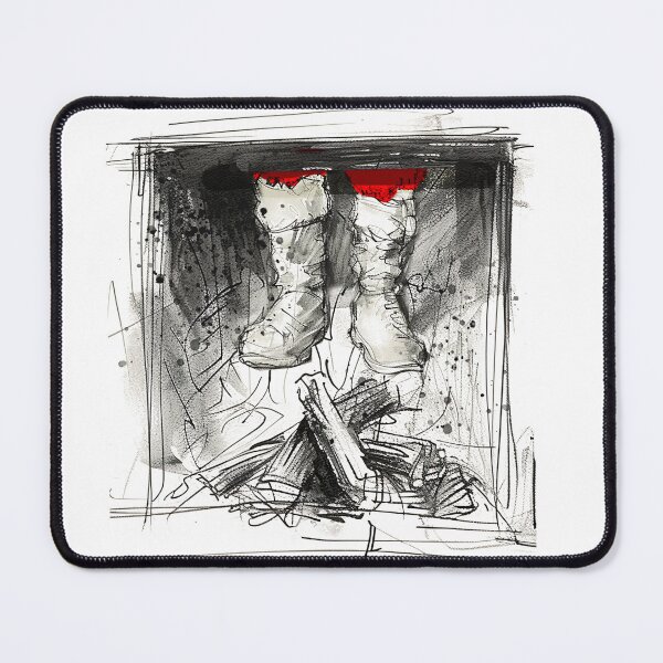 Item preview, Funny Santa Stuck in the Chimney Sketch designed and sold by SleekLineSketches.