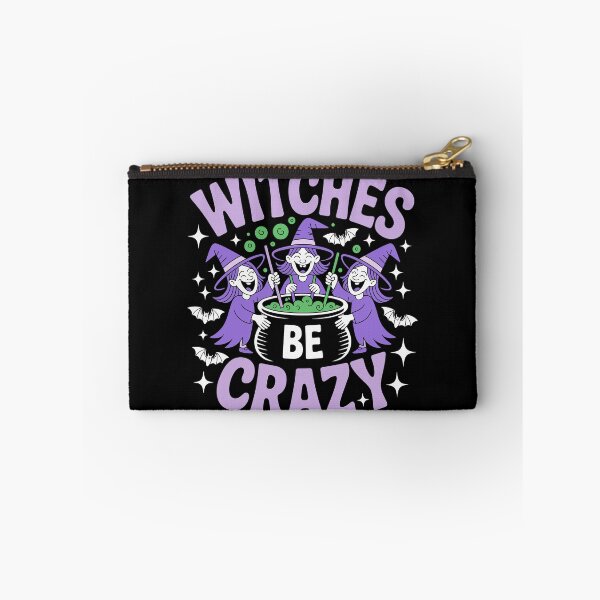 Item preview, Witches Be Crazy 2: A cute and playful Halloween design with witches around a cauldron. For the Halloween Festive Season designed and sold by Grang Art Artistic Designs.
