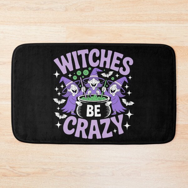 Item preview, Witches Be Crazy 2: A cute and playful Halloween design with witches around a cauldron. For the Halloween Festive Season designed and sold by Grang Art Artistic Designs.