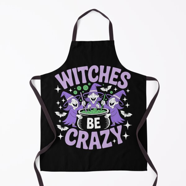 Item preview, Witches Be Crazy 2: A cute and playful Halloween design with witches around a cauldron. For the Halloween Festive Season designed and sold by Grang Art Artistic Designs.