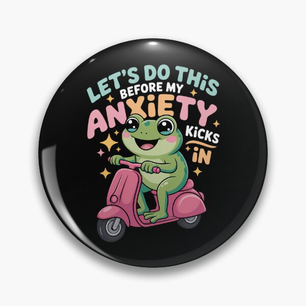 Item preview, Anxiety Cute Frog Mental Health designed and sold by tearbytea.