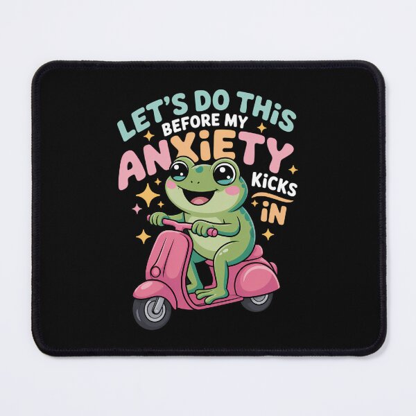 Item preview, Anxiety Cute Frog Mental Health designed and sold by tearbytea.