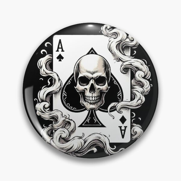 Item preview, Ace of Spades Skull designed and sold by ViaARTfactory.