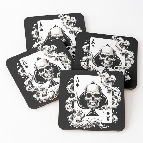 Item preview, Ace of Spades Skull designed and sold by ViaARTfactory.