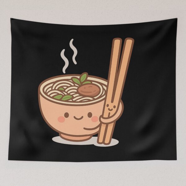 Item preview, Vietnamese Food - funny pho soup designed and sold by DamioPolArt.