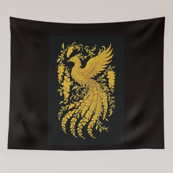 Item preview, Golden Phoenix Rises from the Wisteria designed and sold by thitimajarunrat.