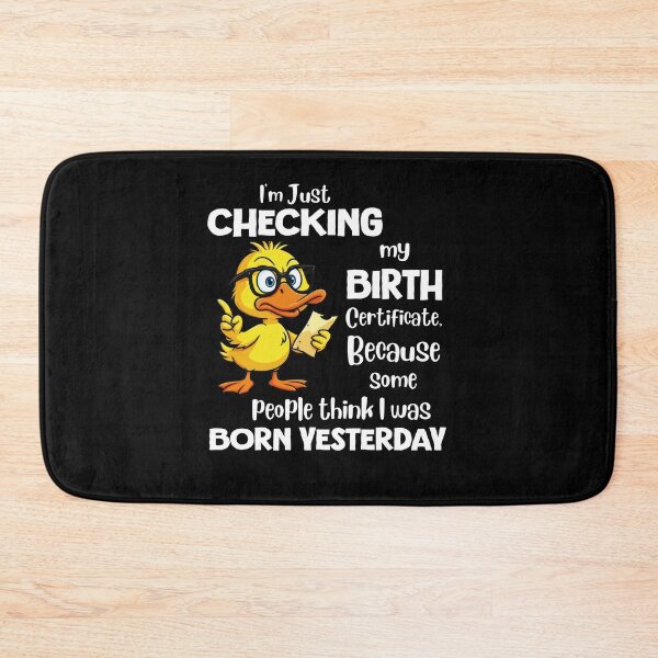Item preview, Some People Think I Was Born Yesterday Penguin Joke designed and sold by AmizaMatter9.