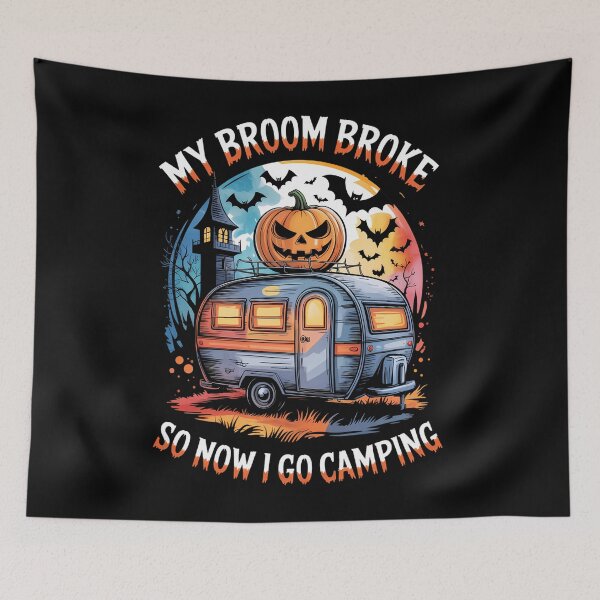 Item preview, Camping Halloween Witch designed and sold by tearbytea.
