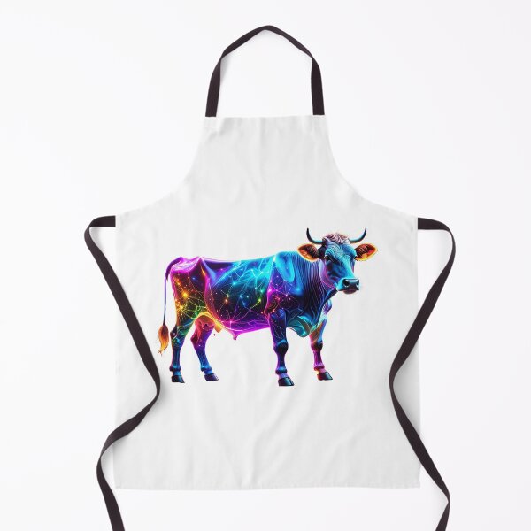 Item preview, Colorful Neon Cow Art – Vibrant Glowing Cow designed and sold by GloriousArtSKD.