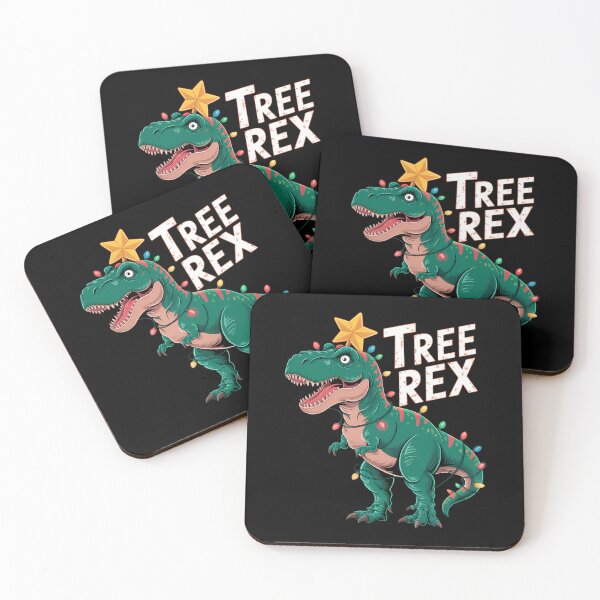 Item preview, Christmas Dinosaur Christmas Tree T rex Xmas designed and sold by tearbytea.