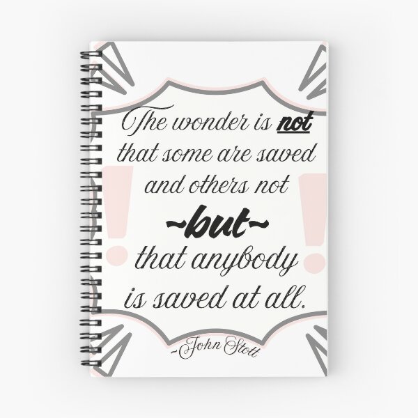 Item preview, Wonder is that anybody is saved - John Stott designed and sold by stella literarium.
