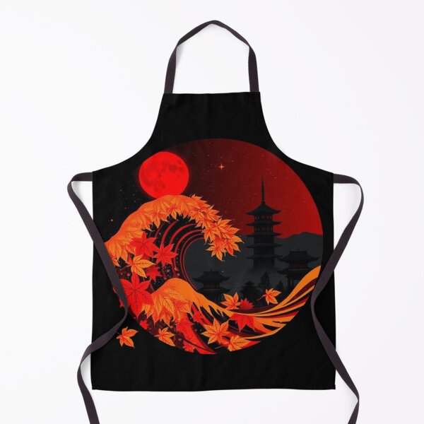Item preview, Great Autumn Wave with Red Moon designed and sold by Iuqiune.