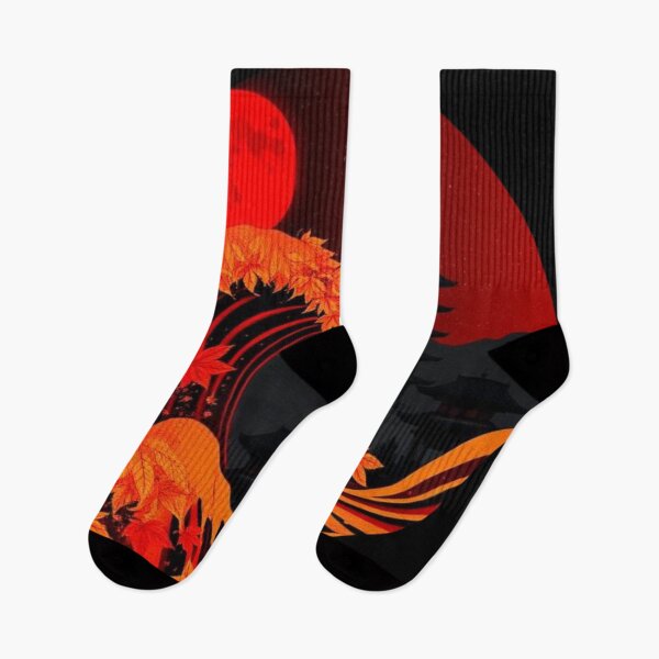 Item preview, Great Autumn Wave with Red Moon designed and sold by Iuqiune.