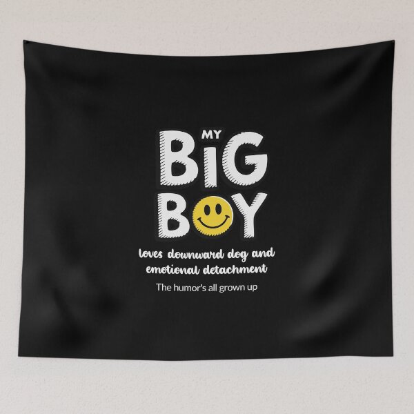 Item preview, My Big Boy Loves Downward Dog and Emotional Detachment - Dark designed and sold by 89BLACK.