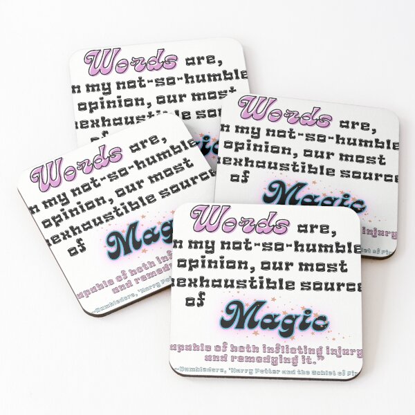 Item preview, Words are source of Magic - Dumbledore Quote designed and sold by stella literarium.