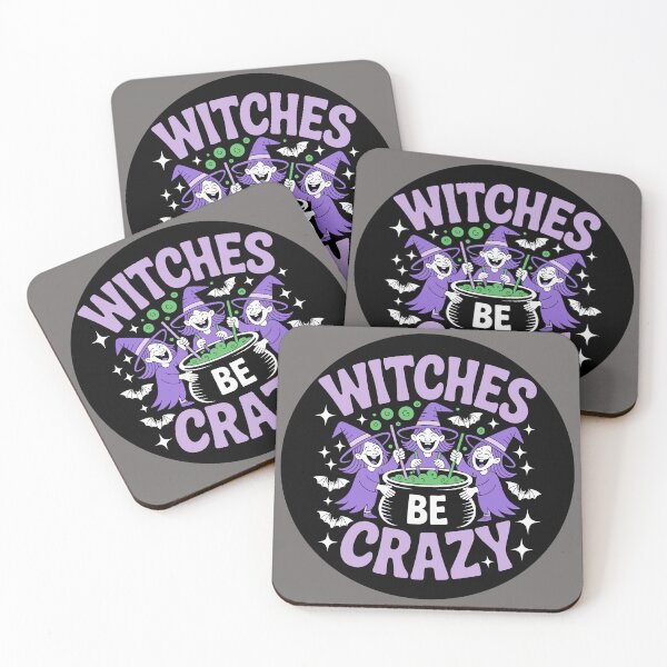 Item preview,  Witches Be Crazy 3: A cute and playful Halloween design with witches around a cauldron. For the Halloween Festive Season designed and sold by Grang Art Artistic Designs.